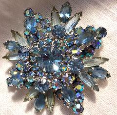 Blue Navettes Pin Pendant