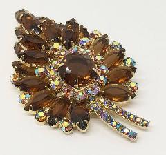 Topaz Navettes Brooch
