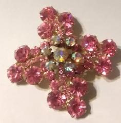 Pink Chatons Only Brooch
