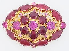 Multiple Colors Navettes Brooch
