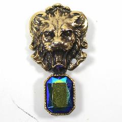 Purple (cardinal) Emerald Cut Multi-Color/Shaded Brooch