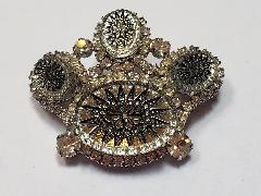 Clear Cabochons Molded/Cut Brooch