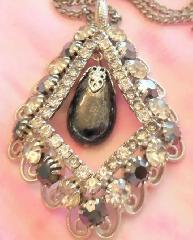 Hematite Pear Pendant