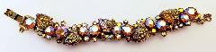 Topaz Leaf Molded/Cut Bracelet 5 Link