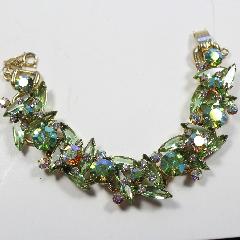 Green Navettes Bracelet 5 Link