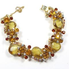 Topaz Pear Givre Bracelet 5 Link