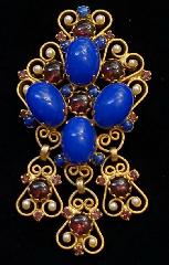 Multiple Colors Cabochons Plastic Brooch