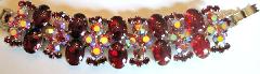 Red Cabochons Bracelet 5 Link