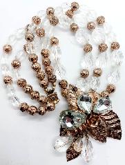 Clear Pear Necklace