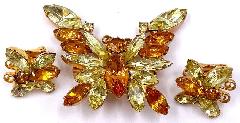Topaz Navettes Earrings Clip