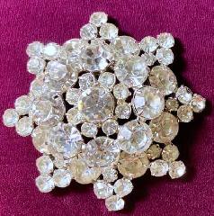 Clear Chatons Only Brooch