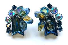 Blue Arrow Earrings Clip
