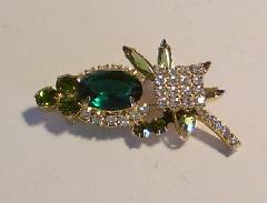Green Oval Brooch