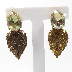 AB Pear Earrings Clip