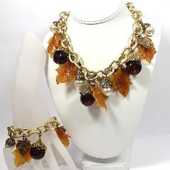 Fall Pearl Necklace