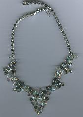 Gray (black Diamond) Chatons Only Necklace