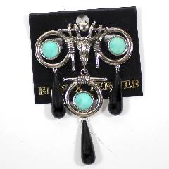 Turquoise Cabochons Brooch