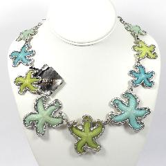 Blue Plastic Necklace