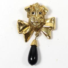 Black (jet) Chatons Only Brooch