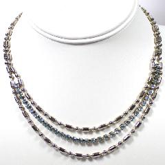 Blue Chatons Only Necklace
