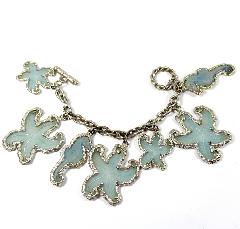 Blue Plastic Bracelet Charm