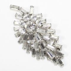 Clear Baguettes Brooch