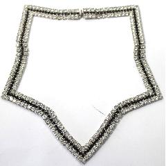 Black (jet) Chatons Only Necklace