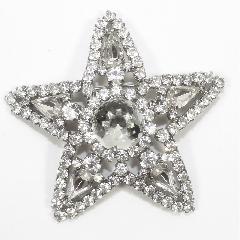 Clear Pear Brooch