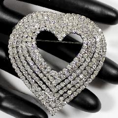 Clear Chatons Only Brooch