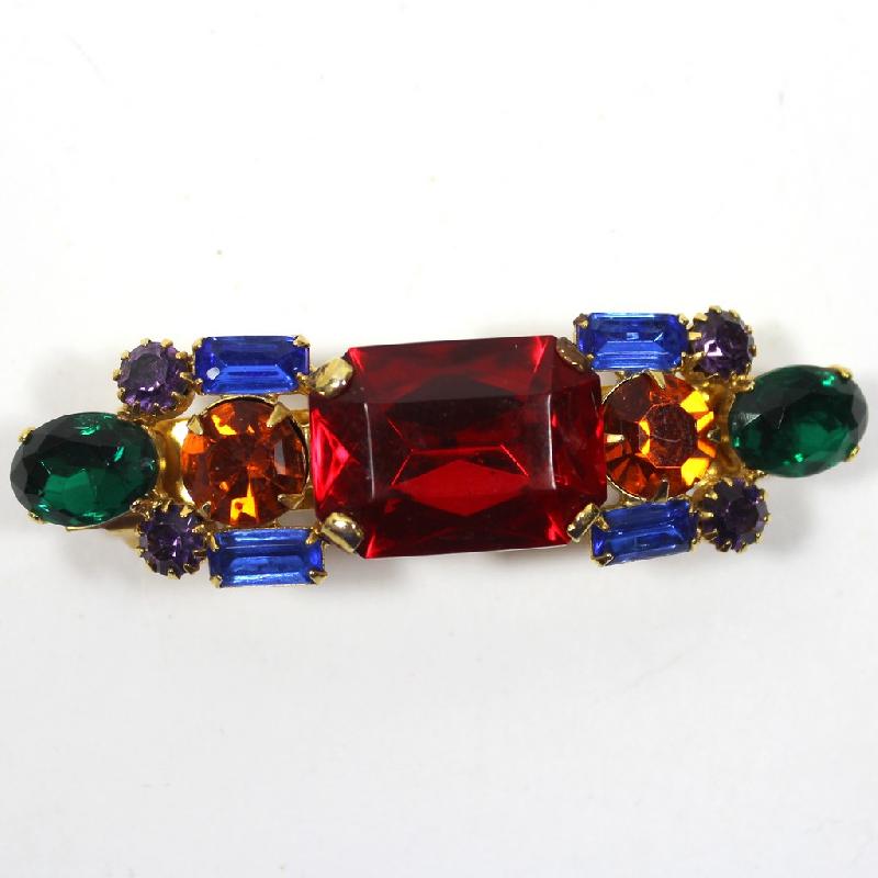 Front view of Multiple Colors Emerald Cut Other