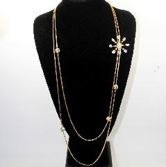 Clear Emerald Cut Necklace