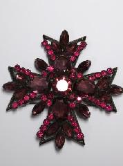 Purple (cardinal) Navettes Pin Pendant