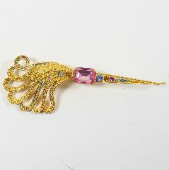 Pastel Emerald Cut Brooch