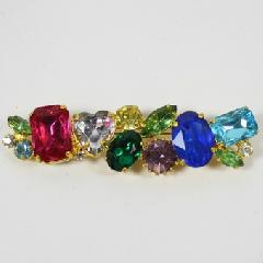 Multiple Colors Heart Brooch