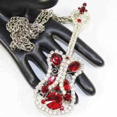 Red Oval Rivoli/Margarita Pendant