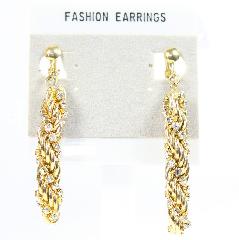 Clear Chatons Only Earrings Clip