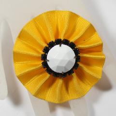 Yellow Chatons Only Brooch