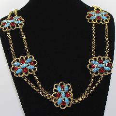 Turquoise Cabochons Spotted Belt