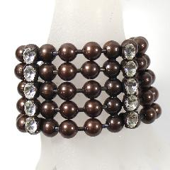 Clear Chatons Only Bracelet Flat Push In