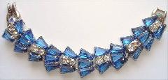 Blue Keystones Bracelet 5 Link