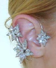 Clear Pear Earrings Wire
