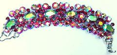 Red Oval Bracelet 5 Link