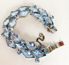 Blue Diamond Frosted Bracelet 5 Link