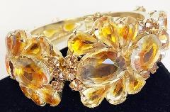 Topaz Pear Givre Bracelet Clamper