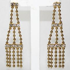Clear Chatons Only Earrings Pierced