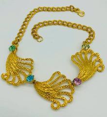 Multiple Colors Chatons Only Necklace