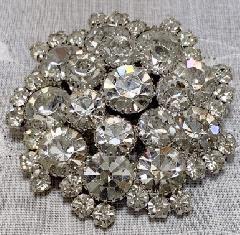 Clear Chatons Only Brooch