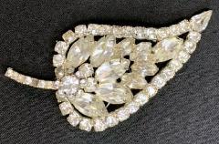 Clear Pear Brooch
