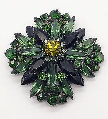 Green Navettes Pin Pendant