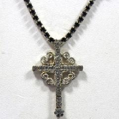 Gray (black Diamond) Chatons Only Necklace